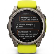Смарт-годинник Garmin fenix 8 51 mm, Saph Solar, BareTi/Graphite, AmpYe/GrphBnd (010-02907-21) Смарт-годинник Garmin fenix 8 51 mm, Saph Solar, BareTi/Graphite, AmpYe/GrphBnd (010-02907-21) - Фото