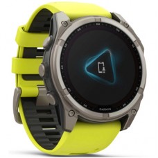 Смарт-годинник Garmin fenix 8 51 mm, Saph Solar, BareTi/Graphite, AmpYe/GrphBnd (010-02907-21) Смарт-годинник Garmin fenix 8 51 mm, Saph Solar, BareTi/Graphite, AmpYe/GrphBnd (010-02907-21) - Фото