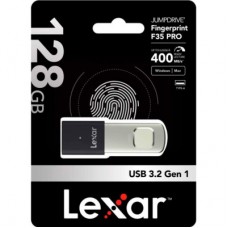 USB-флеш накопичувач Lexar 128 GB JumpDrive Fingerprint F35 Pro USB 3.2 (LJDF35P128G-RNBNG) USB-флеш накопичувач Lexar 128 GB JumpDrive Fingerprint F35 Pro USB 3.2 (LJDF35P128G-RNBNG) - Фото