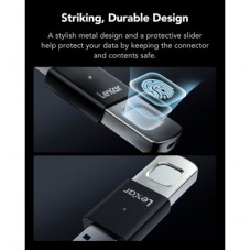 USB-флеш накопичувач Lexar 256 GB JumpDrive Fingerprint F35 Pro USB 3.2 (LJDF35P256G-RNBNG) USB-флеш накопичувач Lexar 256 GB JumpDrive Fingerprint F35 Pro USB 3.2 (LJDF35P256G-RNBNG) - Фото