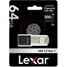 USB-флеш накопичувач Lexar 64 GB JumpDrive Fingerprint F35 Pro USB 3.2 (LJDF35P064G-RNBNG) USB-флеш накопичувач Lexar 64 GB JumpDrive Fingerprint F35 Pro USB 3.2 (LJDF35P064G-RNBNG) - Фото
