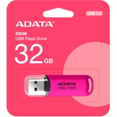 USB флеш накопитель ADATA 32GB C906 Pink USB 2.0 (AC906-32G-RPP) - Фото