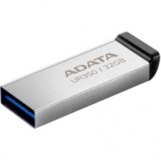 USB-флеш-накопичувач ADATA 32GB UR350 Silver-Black USB 3.2 (UR350-32G-RSR/BK) - Фото