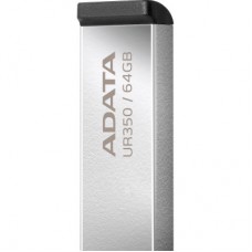 USB-флеш-накопичувач ADATA 64GB UR350 Silver-Black USB 3.2 (UR350-64G-RSR/BK) - Фото