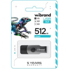USB флеш накопитель Wibrand 512GB Lizard Black USB 3.2 (WI3.2/LI512P9B) - Фото