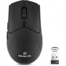 Мышка REAL-EL RM-460W Wireless/Bluetooth Black (EL123200048) - Фото