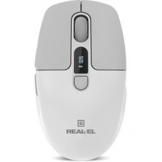 Мышка REAL-EL RM-480W Wireless/Bluetooth White (EL123200050) - Фото