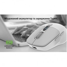 Мышка REAL-EL RM-480W Wireless/Bluetooth White (EL123200050) - Фото