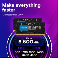 Модуль пам'яті для ноутбука SoDIMM DDR5 8 GB 5600 MHz Micron (CT8G56C46S5T) - Фото