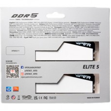 Модуль пам'яті для комп'ютера DDR5 32 GB (2x16GB) 5600 MHz Viper Elite 5 Patriot (VEB532G5636KW) - Фото
