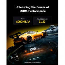 Модуль пам'яті для комп'ютера DDR5 32GB (2x16GB) 6000 MHz Thor Black Lexar (LD5U16G60C38LG-RGD) Модуль пам'яті для комп'ютера DDR5 32GB (2x16GB) 6000 MHz Thor Black Lexar (LD5U16G60C38LG-RGD) - Фото