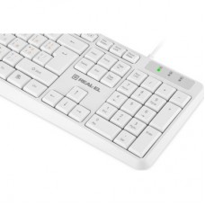 Клавіатура REAL-EL RK-513 USB White (EL123100047) - Фото