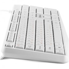 Клавіатура REAL-EL RK-513 USB White (EL123100047) - Фото