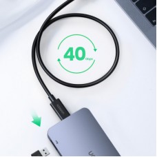 Дата кабель USB-C to USB-C 0.8m USB 4.0 THUNDERBOLTUS501 8K40Gbps Black Ugreen (30389) - Фото