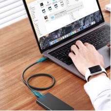 Дата кабель USB-C to USB-C 0.8m USB 4.0 THUNDERBOLTUS501 8K40Gbps Black Ugreen (30389) - Фото