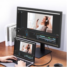 Дата кабель USB-C to USB-C 0.8m USB 4.0 THUNDERBOLTUS501 8K40Gbps Black Ugreen (30389) - Фото