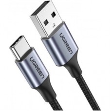 Дата кабель USB 2.0 AM to Type-C 3.0m 3.0A 18W US288 Space Gray Ugreen (60408) - Фото