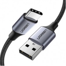 Дата кабель USB 2.0 AM to Type-C 3.0m 3.0A 18W US288 Space Gray Ugreen (60408) - Фото