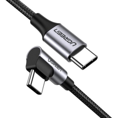 Дата кабель USB-C to USB-C 2.0m 60 W US255 Black Gray Ugreen (50125)