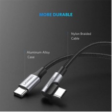 Дата кабель USB-C to USB-C 2.0m 60 W US255 Black Gray Ugreen (50125) - Фото