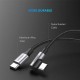 Дата кабель USB-C to USB-C 2.0m 60 W US255 Black Gray Ugreen (50125)
