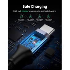 Дата кабель USB-C to USB-C 3.0m 5A 100W US316 Black Ugreen (90120) - Фото