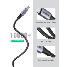 Дата кабель USB-C to USB-C 3.0m 5A 100W US316 Black Ugreen (90120) - Фото