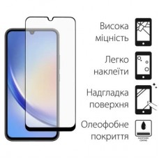 Чохол для мобільного телефона Dengos Kit for Samsung Galaxy A34 5G case + glass (Black) (DG-KM-41) - Фото