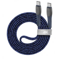 Дата кабель USB-C to USB-C 1.2m USB 2.0 3А 60W blue RivaCase (PS6105 BL12) - Фото