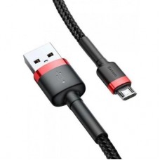 Дата кабель USB 2.0 AM to Micro 5P 1.0m Black-Red Baseus (514488) - Фото