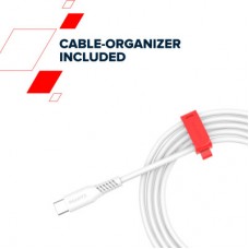 Дата кабель USB-C to USB-C 2.0m CC100SC 100W 2m White Canyon (CNS-CC100SC20W) - Фото