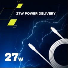 Дата кабель USB-C to Lightning 1.2m CLN30SC C-L 30W White Canyon (CNS-CLN30SC12W) - Фото