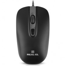 Мышка REAL-EL RM-222 USB Black/Gray (EL123200040) - Фото