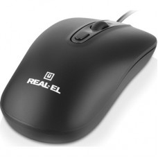 Мышка REAL-EL RM-222 USB Black/Gray (EL123200040) - Фото