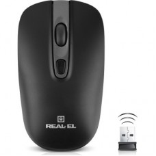 Мышка REAL-EL RM-350W Wireless Black/Gray (EL123200043) - Фото