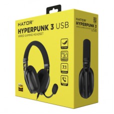Наушники Hator Hyреrpunk 3 Hi-Res USB 7.1 Black (ESH10) - Фото