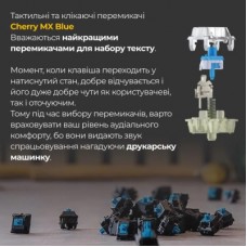 Клавиатура Ducky One 3 TKL Cherry MX Blue RGB UA USB Black (DKON2187ST-CUAPXCLAWSC1) - Фото