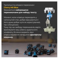 Клавиатура Ducky One 3 Cherry MX Blue RGB UA USB White (DKON2108ST-CUAPXPWWWSC1) - Фото