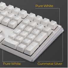 Клавіатура Ducky One 3 Cherry MX Brown RGB UA USB White (DKON2108ST-BUAPXPWWWSC1) - Фото