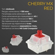 Клавиатура Ducky One 3 Cherry MX Red UA USB Cream (DKON2108-RUAPXМAEGGC1) - Фото