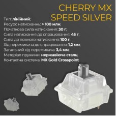 Клавиатура Ducky One 3 Cherry MX Speed Silver UA USB Cream (DKON2108-PUAPXМAEGGC1) - Фото