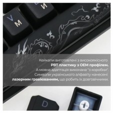 Клавиатура Ducky One 3 TKL Cherry MX Speed Silver RGB UA USB Black (DKON2187ST-PUAPXCLAWSC1) - Фото