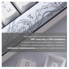 Клавиатура Ducky One 3 Cherry MX Speed Silver RGB UA USB White (DKON2108ST-PUAPXPWWWSC1) - Фото