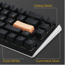 Клавіатура Ducky One 3 Mini Cherry MX Red RGB UA USB Black (DKON2161ST-RUAPXCLAWSC1) - Фото