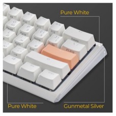 Клавиатура Ducky One 3 Mini Cherry MX Silent Red RGB UA USB White (DKON2161ST-SUAPXPWWWSC1) - Фото