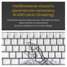 Клавіатура Ducky One 3 SF Cherry MX Brown RGB UA USB White (DKON2167ST-BUAPXPWWWSC1) - Фото