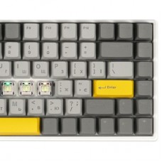 Клавіатура Epomaker EP84 Plus 75 Wisteria Linear Switch Hot-Swap RGB Wireless/Bluetooth/USB UA White - Фото