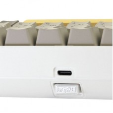 Клавіатура Epomaker EP84 Plus 75 Wisteria Linear Switch Hot-Swap RGB Wireless/Bluetooth/USB UA White - Фото
