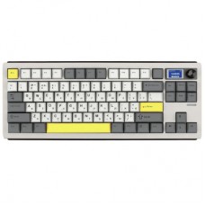 Клавиатура Epomaker Shadow-S TKL Mulan Switch Hot-Swap LCD Screen RGB Wireless/Bluetooth/USB UA White