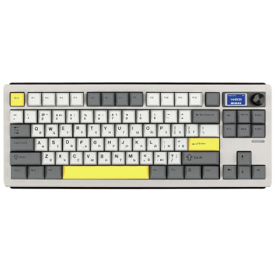 Клавиатура Epomaker Shadow-S TKL Mulan Switch Hot-Swap LCD Screen RGB Wireless/Bluetooth/USB UA White
